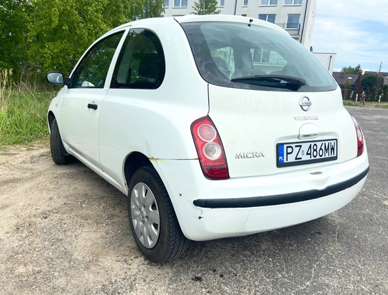 Nissan Micra cena 5000 przebieg: 152000, rok produkcji 2005 z Poznań małe 16